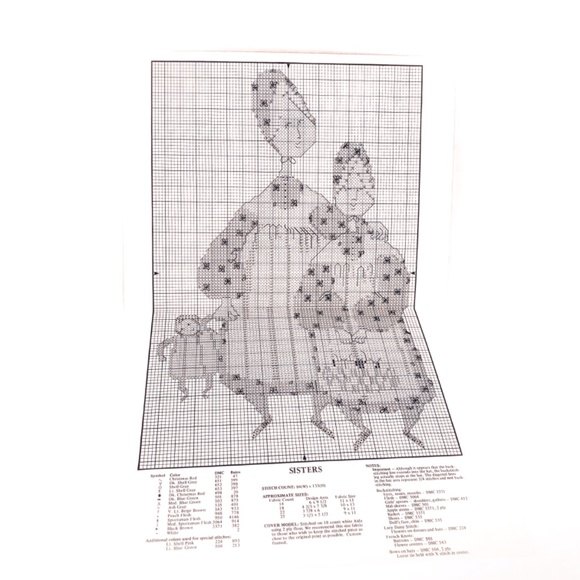 Set of Three (3) “P. Buckley Moss” Vintage Counted Cross Stitch Pattern Leaflets - Picture 3 of 10